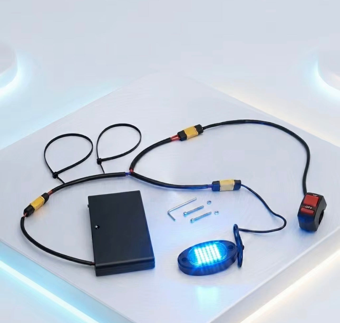 Battery Powered Rock Light (With Switch) PRE ORDER