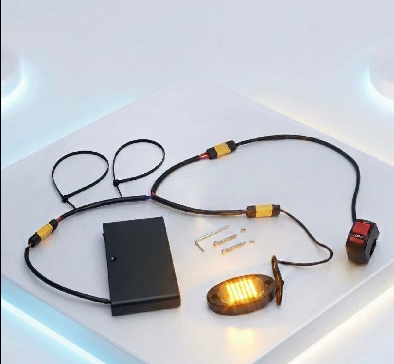 Battery Powered Rock Light (With Switch) PRE ORDER
