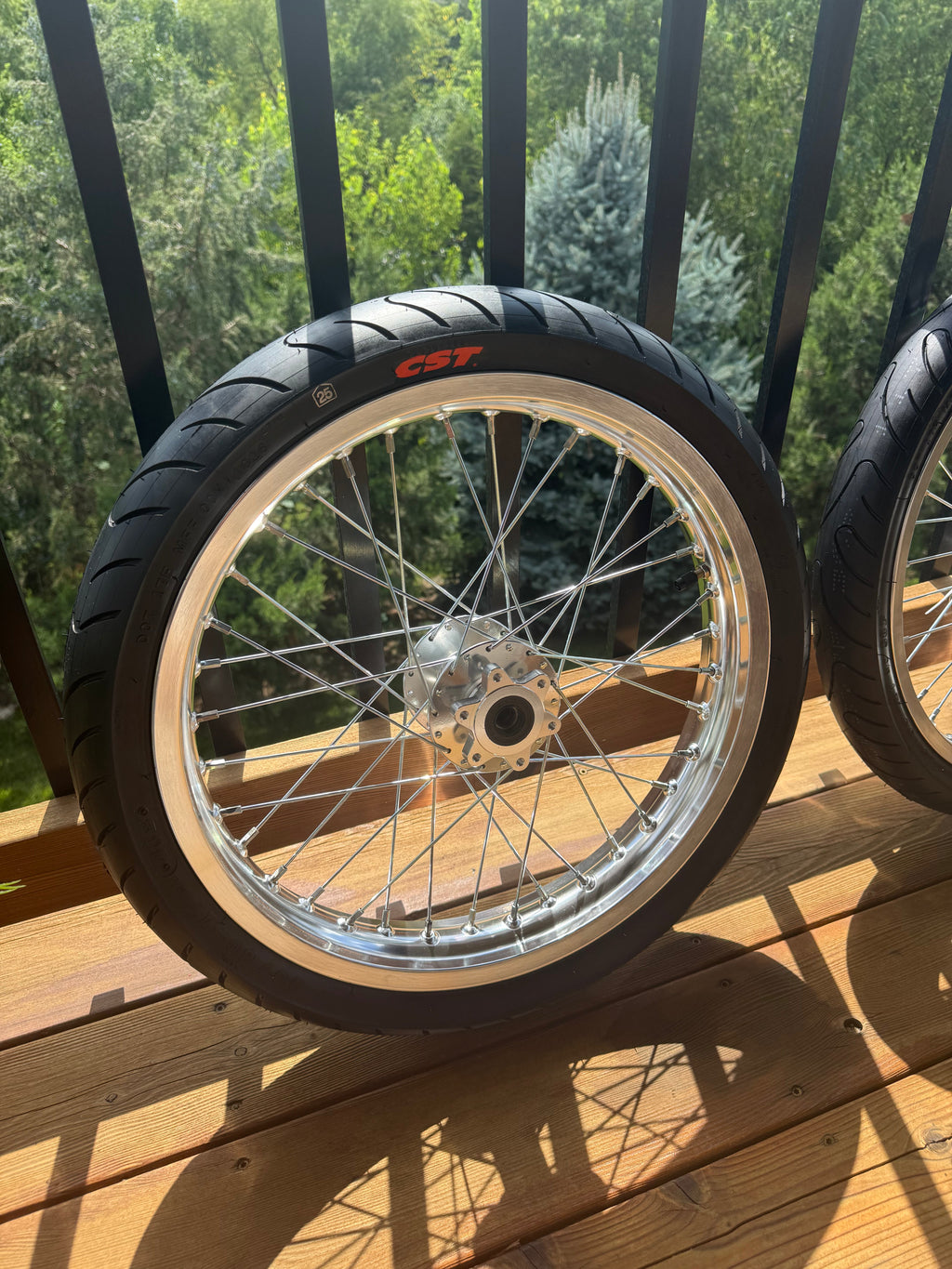 Talaria x3/mx3/mx4 chrome CST supermoto wheelset (preorder)
