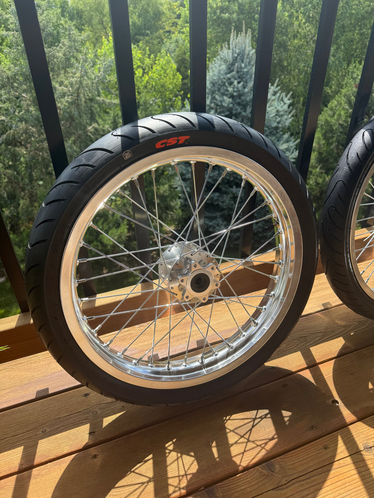 Talaria x3/mx3/mx4 chrome CST supermoto wheelset (preorder)